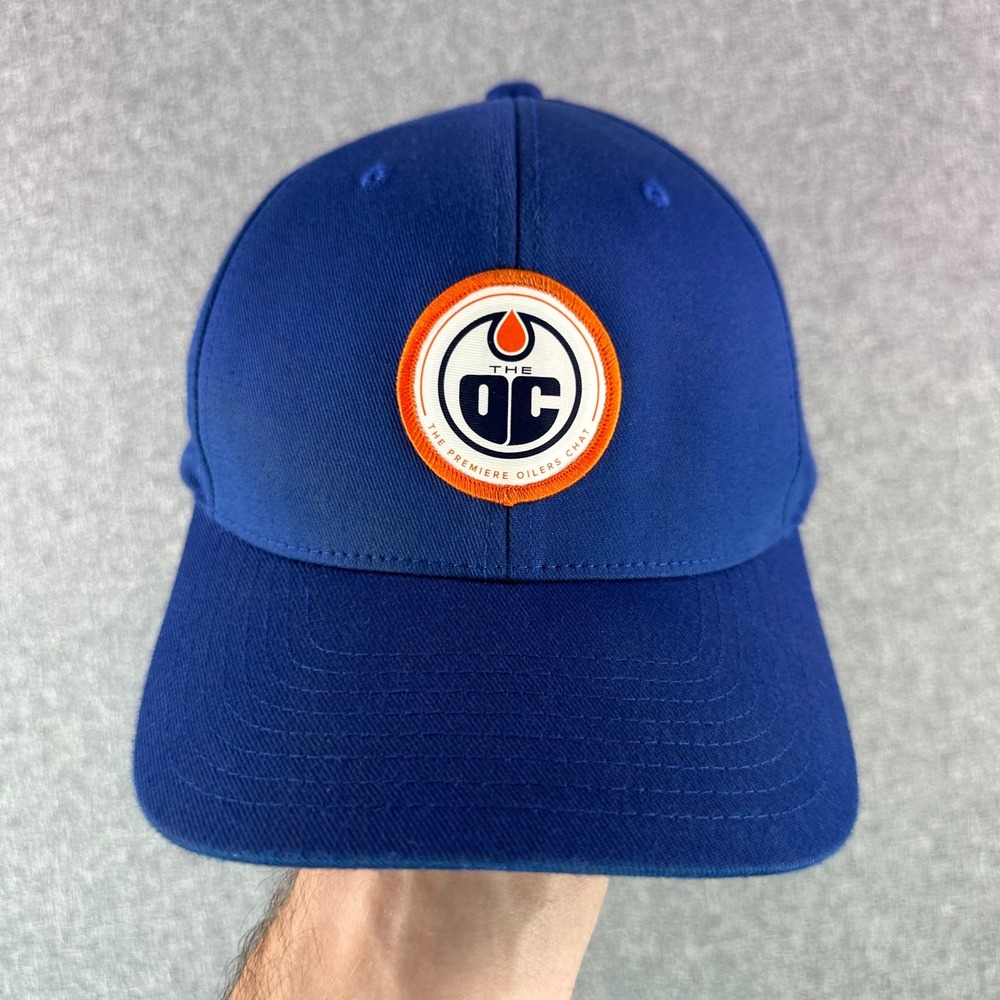 Edmonton Oilers Hat Unisex S/M Blue NHL Hockey The Authentic T-Shirt Co GOOD